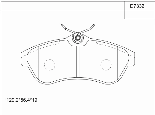 Brake Pad Set, disc brake (KD7332)