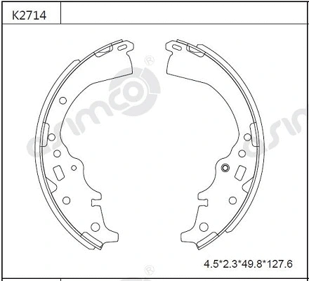 Brake Shoe Set (K2714)