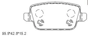 Brake Pad Set, disc brake (KD6782)