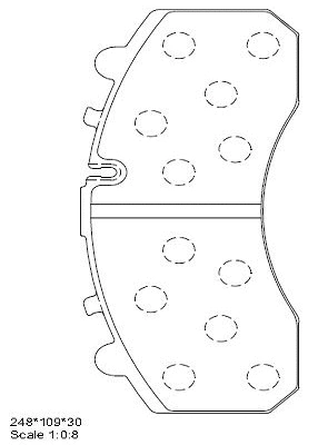 Brake Pad Set, disc brake (KD0908)