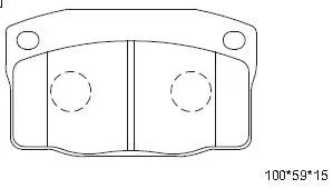 Brake Pad Set, disc brake (KD9700)