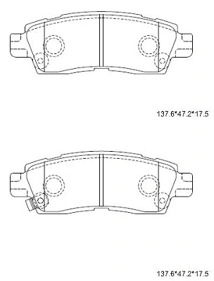 Brake Pad Set, disc brake (KD6343)