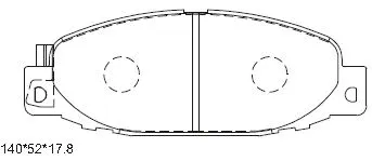 Brake Pad Set, disc brake (KD4345W)