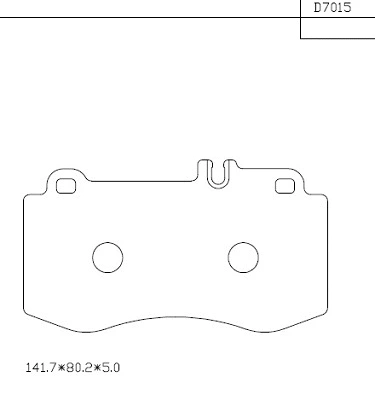 Brake Pad Set, disc brake (KD7015)