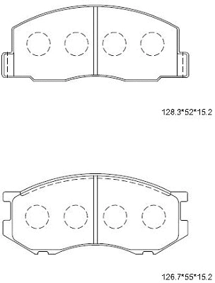 Brake Pad Set, disc brake (KD2685)