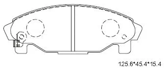 Brake Pad Set, disc brake (KD3714)