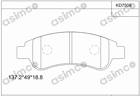 Brake Pad Set, disc brake (KD7508)