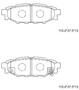 Brake Pad Set, disc brake (KD3722)