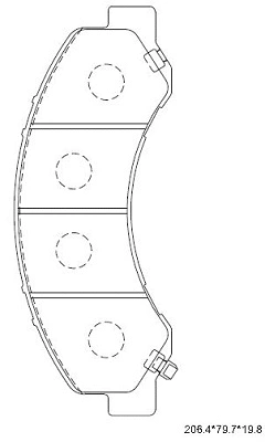 Brake Pad Set, disc brake (KD4404)