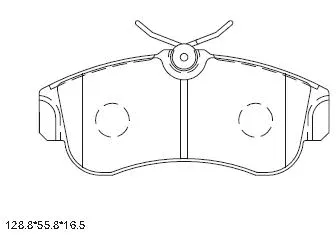 Brake Pad Set, disc brake (KD1734W)