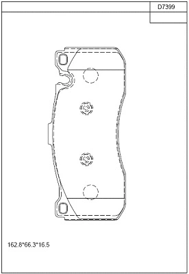 Brake Pad Set, disc brake (KD7399)