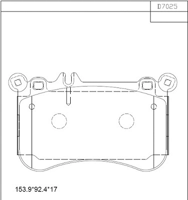 Brake Pad Set, disc brake (KD7025)