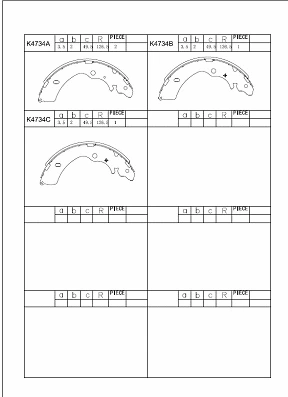Brake Shoe Set (K4734)