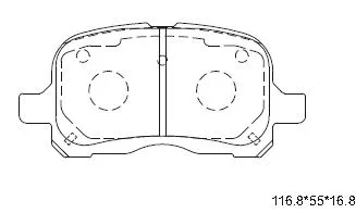 Brake Pad Set, disc brake (KD6769)