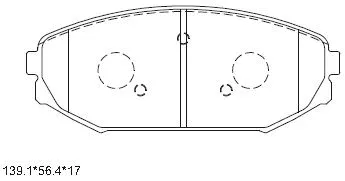 Brake Pad Set, disc brake (KD1796F)
