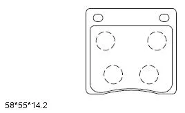 Brake Pad Set, disc brake (KD1720)