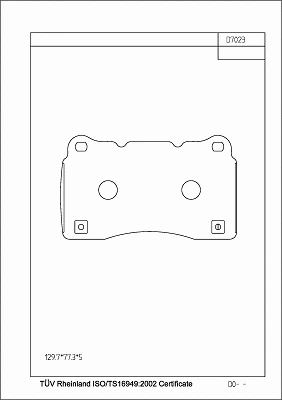 Brake Pad Set, disc brake (KD7023)