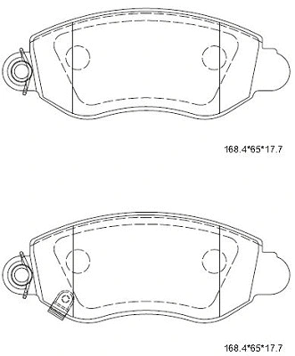 Brake Pad Set, disc brake (KD6791)