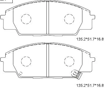 Brake Pad Set, disc brake (KD1795)