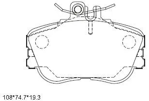 Brake Pad Set, disc brake (KD7749)