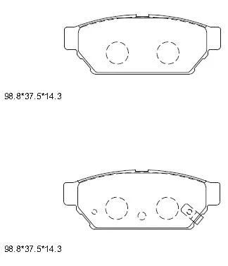 Brake Pad Set, disc brake (KD4708)