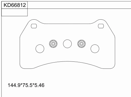 Brake Pad Set, disc brake (KD66812)