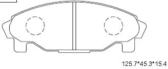 Brake Pad Set, disc brake (KD3714W)