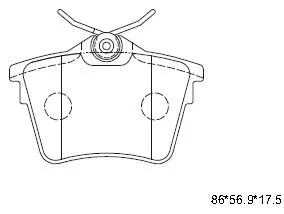 Brake Pad Set, disc brake (KD7504)