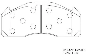Brake Pad Set, disc brake (KD7801)