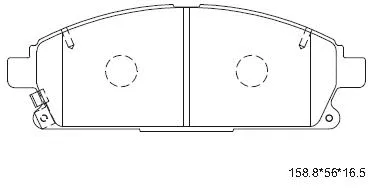 Brake Pad Set, disc brake (KD1735)