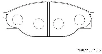 Brake Pad Set, disc brake (KD2604)