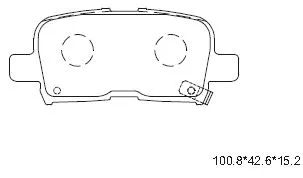 Brake Pad Set, disc brake (KD1798)