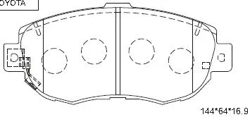 Brake Pad Set, disc brake (KD2741W)