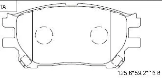 Brake Pad Set, disc brake (KD2766)