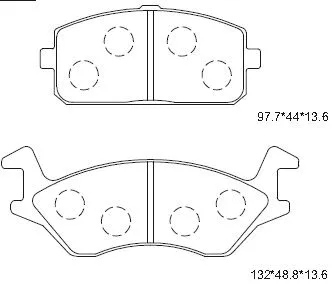 Brake Pad Set, disc brake (KD2736)