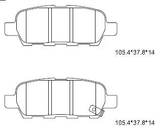 Brake Pad Set, disc brake (KD1751)