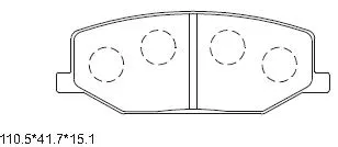 Brake Pad Set, disc brake (KD3729)