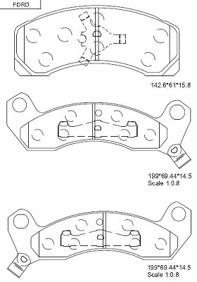 Brake Pad Set, disc brake (KD6753)