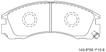 Brake Pad Set, disc brake (KD4243)