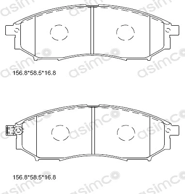 Brake Pad Set, disc brake (KD1301)