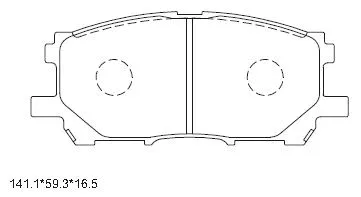 Brake Pad Set, disc brake (KD2753)