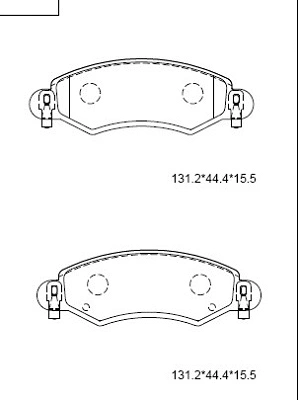 Brake Pad Set, disc brake (KD3765)