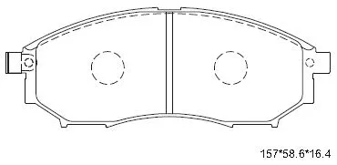 Brake Pad Set, disc brake (KD1476)
