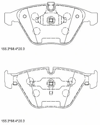 Brake Pad Set, disc brake (KD7535)