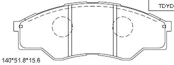 Brake Pad Set, disc brake (KD2763)