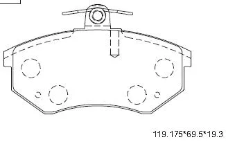 Brake Pad Set, disc brake (KD7796)