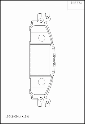 Brake Pad Set, disc brake (KD6577)