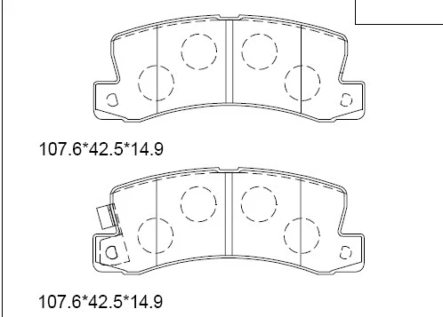 Brake Pad Set, disc brake (KD2732)