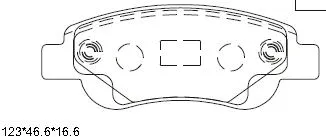 Brake Pad Set, disc brake (KD0718)