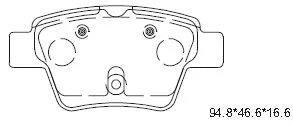 Brake Pad Set, disc brake (KD7561)